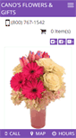 Mobile Screenshot of canosflowers.com