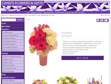 Tablet Screenshot of canosflowers.com